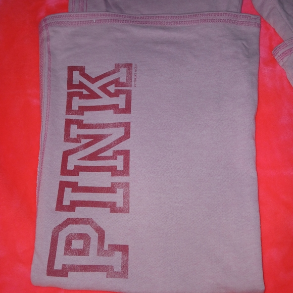 VTG PINK Victoria's Secret Pink Sweatpants Bootcut Lightning Bolt - Picture 3 of 14